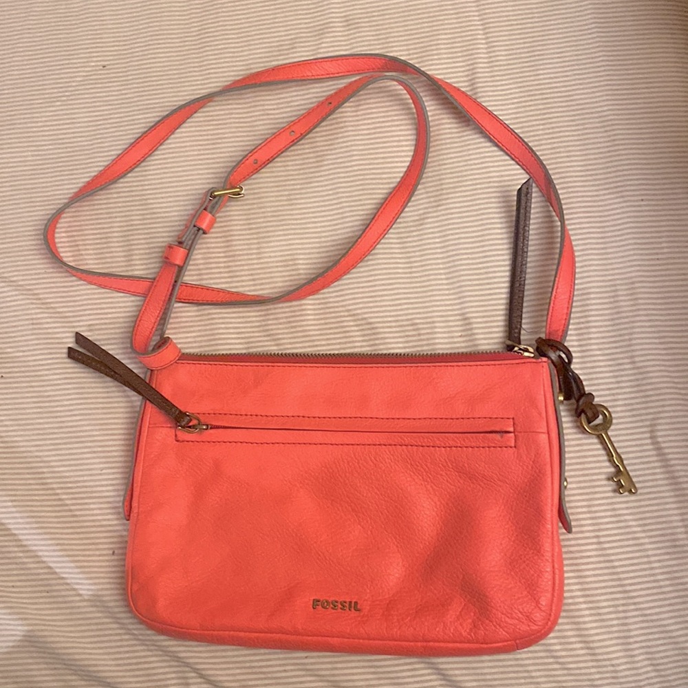 Pink fossil purse